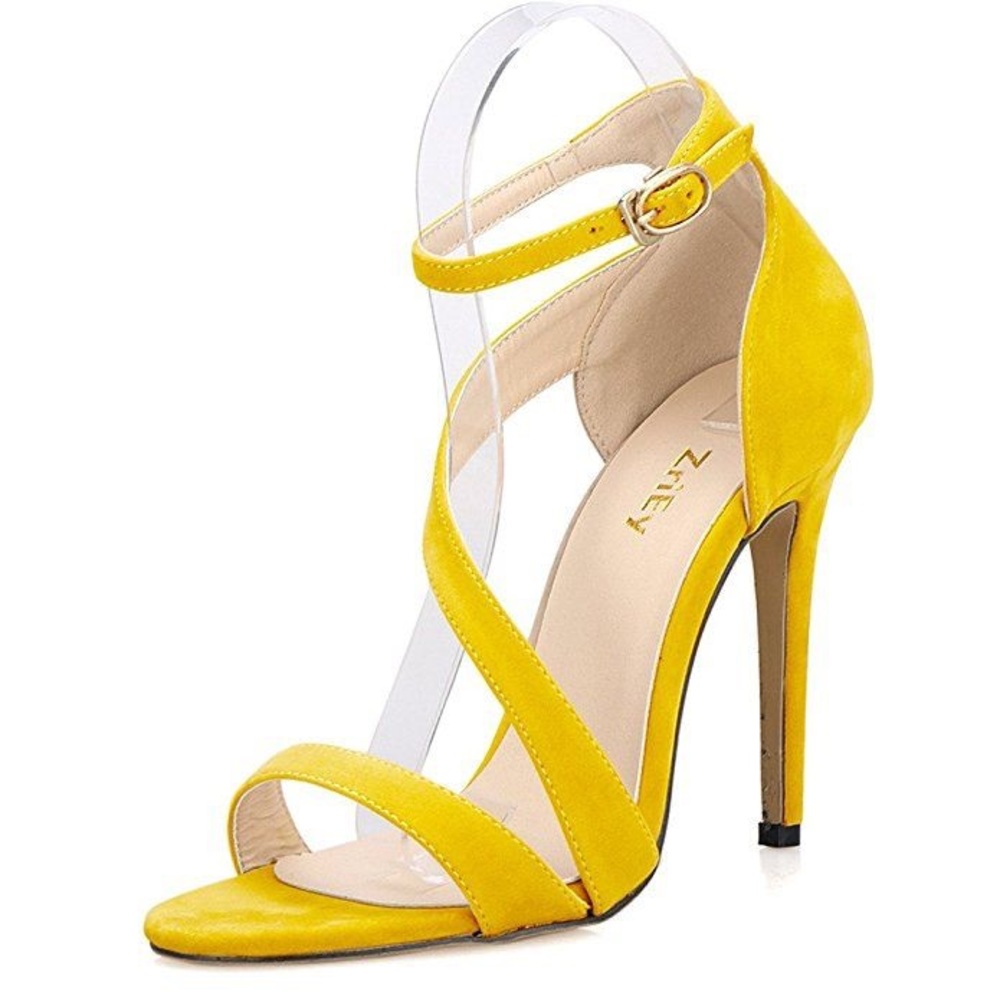 Yellow ZriEy High Heel Sandals